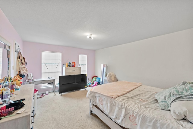 3440 Baby Doe Ct, Fort Worth, TX 76137 - bedroom featuring carpet and a textured ceiling