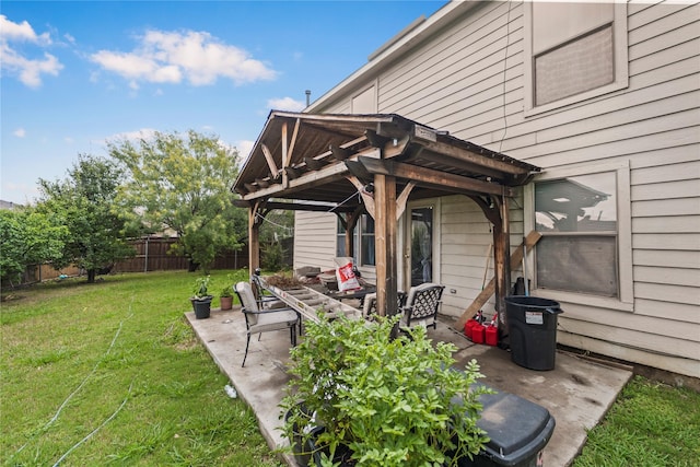 3440 Baby Doe Ct, Fort Worth, TX 76137 - fenced backyard featuring a pergola and a patio