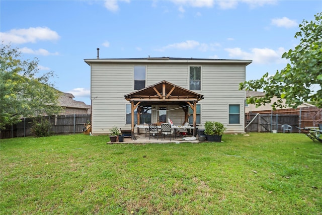 3440 Baby Doe Ct, Fort Worth, TX 76137 - back of property with a patio and a fenced backyard
