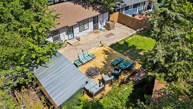 1321 S Lamar St, Weatherford, TX 76086 - view from above of property