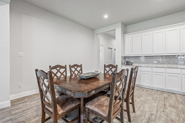 14840 Nightmist Rd, Aledo, TX 76008 - dining space featuring light wood-style floors and recessed lighting