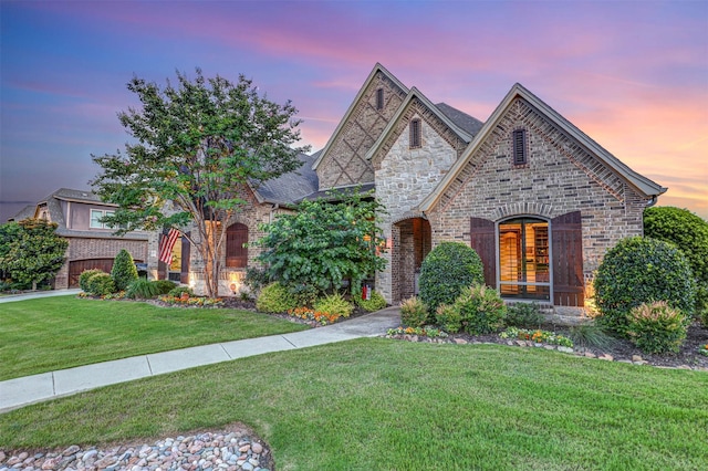 2000 Diamond Rim Pass Rd, Keller, TX 76248 - view of front of property featuring stone siding and a front lawn