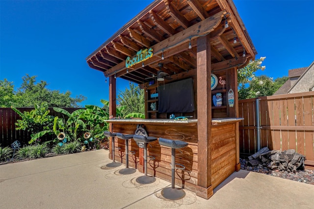 2000 Diamond Rim Pass Rd, Keller, TX 76248 - fenced backyard featuring a patio area and a ceiling fan