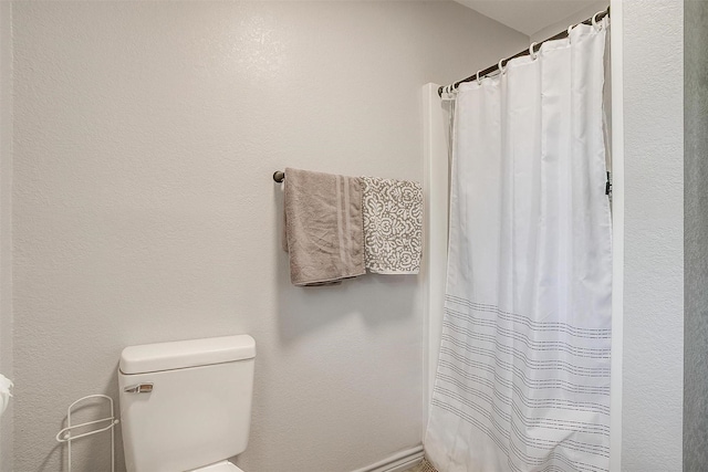 397 Flat Rock Rd, Azle, TX 76020 - full bath with toilet and a shower with curtain