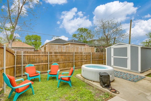 2019 Mcbroom St, Dallas, TX 75212 - fenced backyard featuring a shed