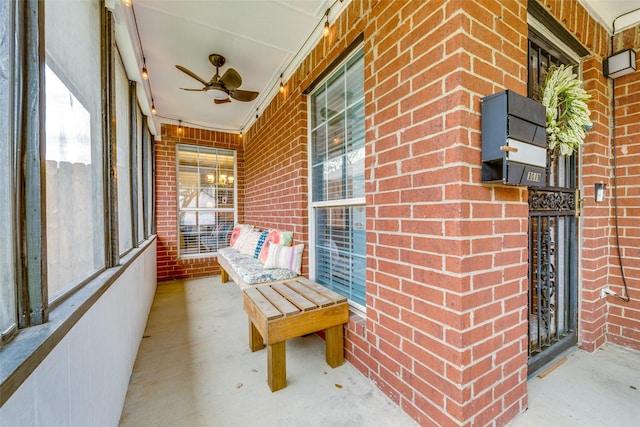2019 Mcbroom St, Dallas, TX 75212 - unfurnished sunroom with ceiling fan