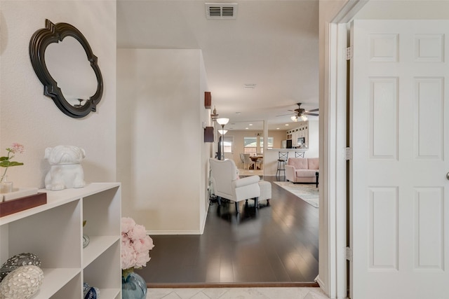 523 Blue Sage Dr, Fate, TX 75087 - corridor with wood finished floors and recessed lighting