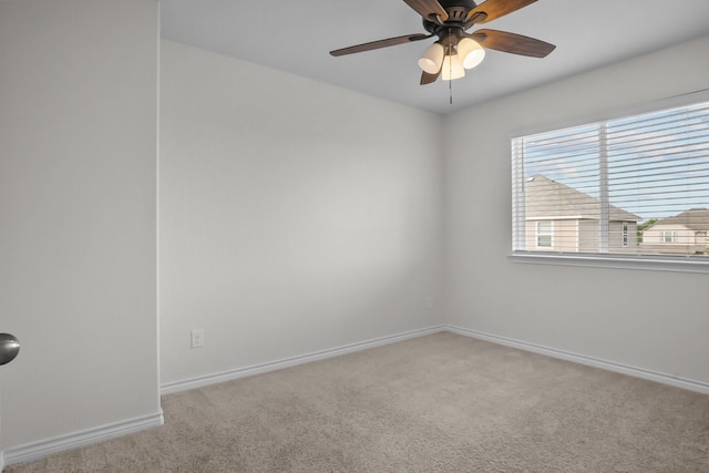 8313 White Pine Dr, Fort Worth, TX 76123 - carpeted spare room featuring baseboards and ceiling fan