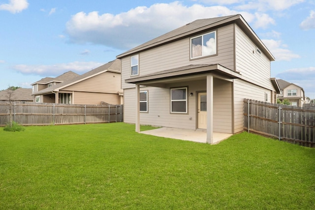 8313 White Pine Dr, Fort Worth, TX 76123 - back of property with a patio and a fenced backyard