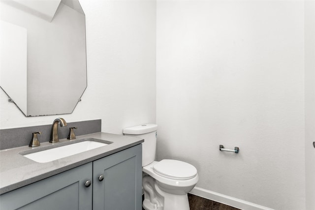2142 Stonebrook Ln, Mesquite, TX 75181 - bathroom with vanity and wood finished floors