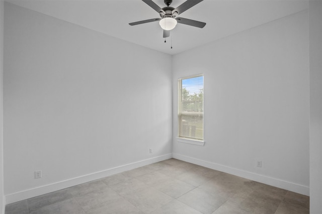 510 Woodrow Ave, Fort Worth, TX 76105 - spare room featuring ceiling fan and baseboards