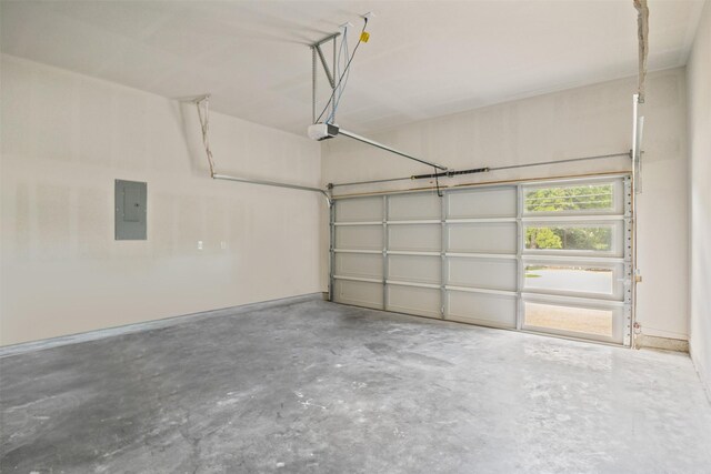 510 Woodrow Ave, Fort Worth, TX 76105 - garage featuring a garage door opener and electric panel