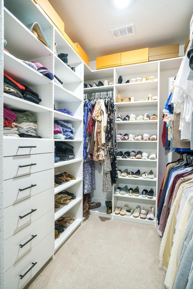 3915 Lochwood Dr, Rowlett, TX 75088 - walk in closet featuring carpet floors