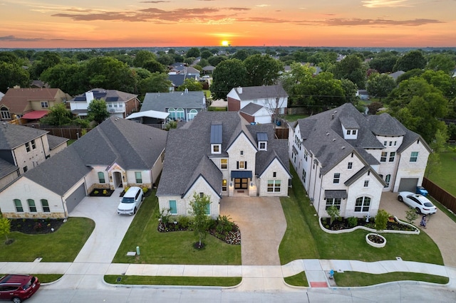 3915 Lochwood Dr, Rowlett, TX 75088 - aerial view at dusk of a residential view