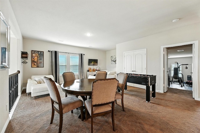2711 Fleur De Lis Ln, Grand Prairie, TX 75054 - carpeted dining space with baseboards
