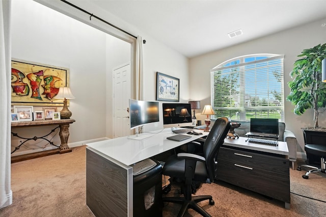 2711 Fleur De Lis Ln, Grand Prairie, TX 75054 - home office featuring carpet and baseboards