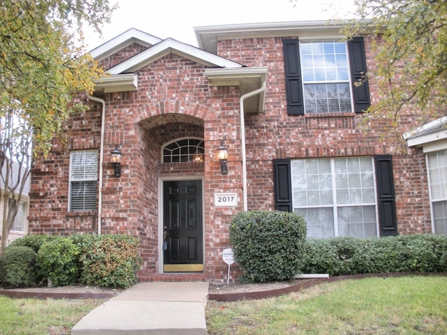 2017 Greenfield Ln, Allen, TX 75013 - view of front facade with brick siding