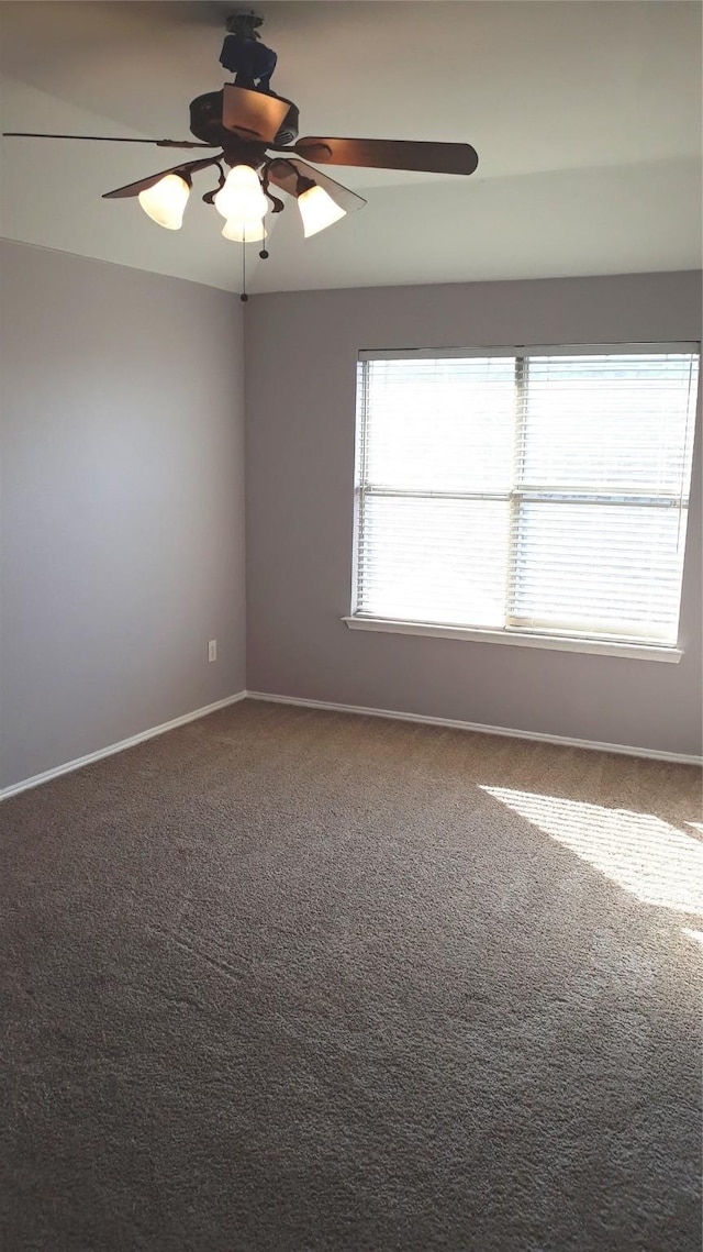 2017 Greenfield Ln, Allen, TX 75013 - carpeted empty room featuring ceiling fan and baseboards