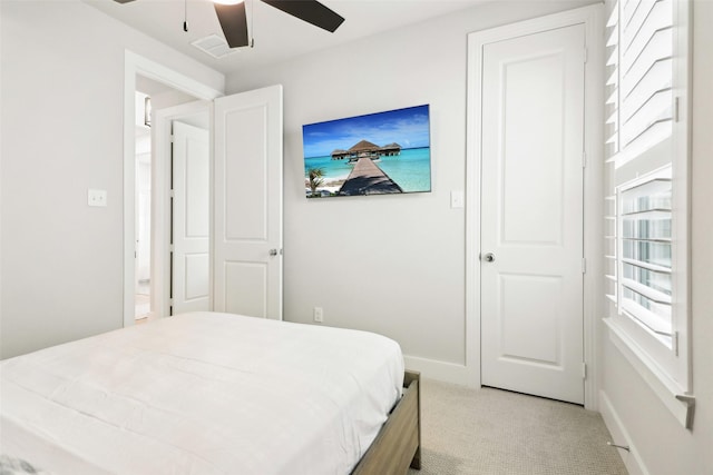 8128 Legacy Trl, Mckinney, TX 75071 - bedroom featuring light carpet and ceiling fan