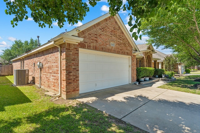 2020 El Camino Dr, Fort Worth, TX 76177 - view of property exterior with brick siding, driveway, and a garage