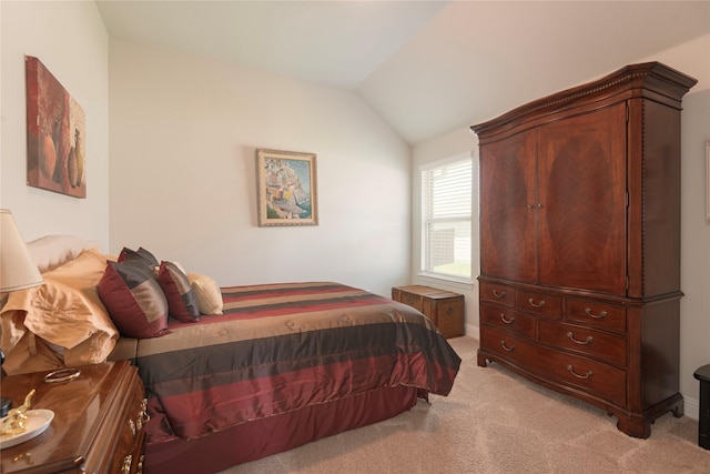 873 Mildren Ln, Fate, TX 75087 - bedroom featuring light colored carpet and vaulted ceiling