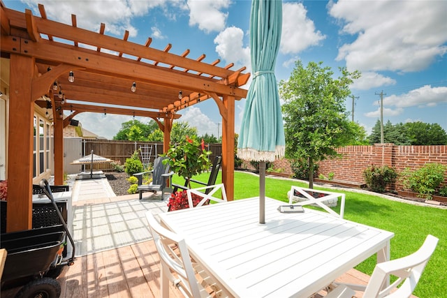 873 Mildren Ln, Fate, TX 75087 - fenced backyard featuring a pergola and a patio