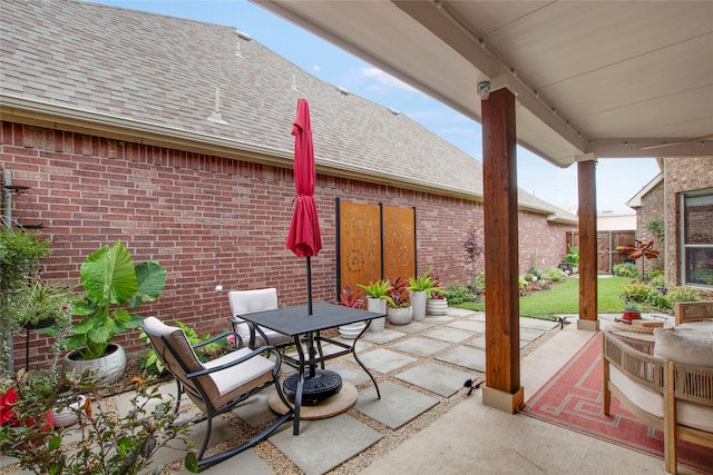 7585 Glasshouse Walk, Frisco, TX 75035 - view of patio / terrace featuring outdoor dining area