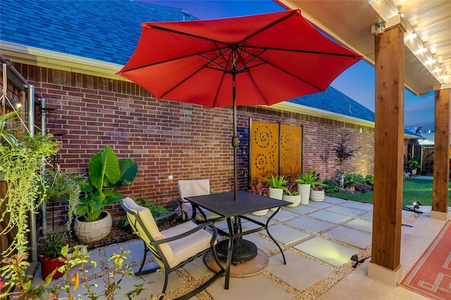 7585 Glasshouse Walk, Frisco, TX 75035 - view of patio / terrace featuring outdoor dining area