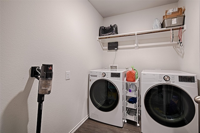 505 Cistern Way, Royse City, TX 75189 - washroom featuring washer and dryer and dark wood-style floors