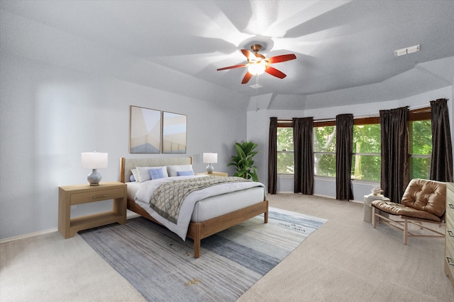 9324 Shadowfax Dr, Arlington, TX 76002 - bedroom with light colored carpet and a ceiling fan