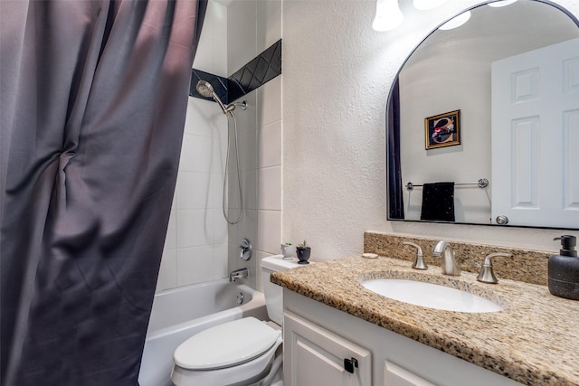 3208 Cole Ave Unit 1110, Dallas, TX 75204 - bathroom with a textured wall, shower / tub combo, and vanity
