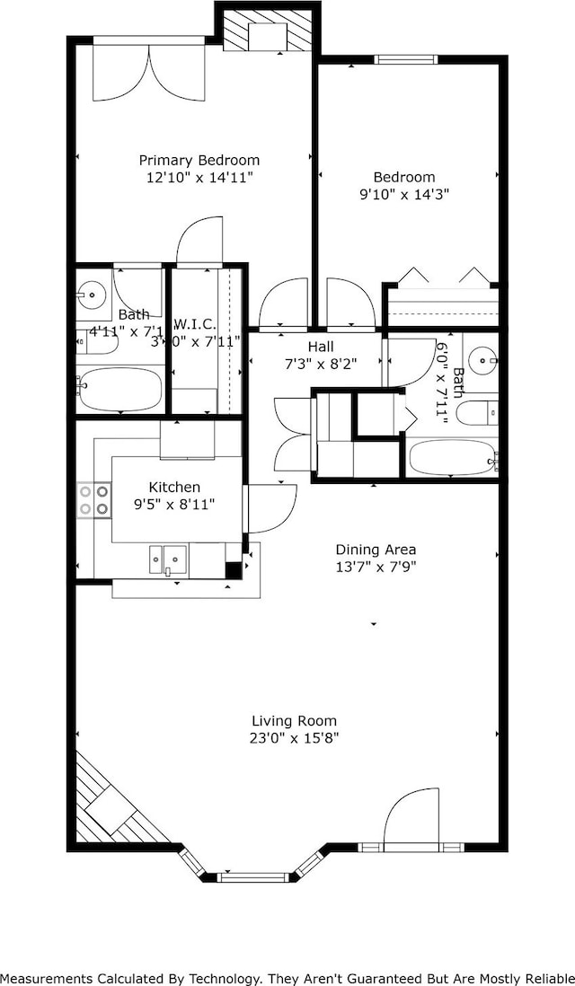 3208 Cole Ave Unit 1110, Dallas, TX 75204 - view of room layout