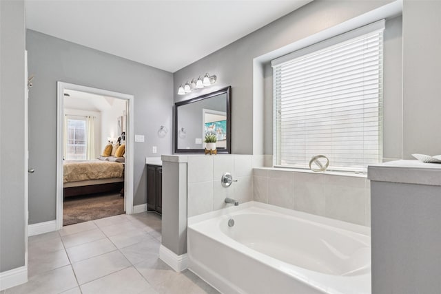 1344 Mountain View Ln, Kennedale, TX 76060 - full bathroom with a bath, ensuite bath, and healthy amount of natural light