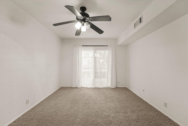 5305 Fleetwood Oaks Dr Unit 274, Dallas, TX 75235 - carpeted empty room featuring a ceiling fan and baseboards