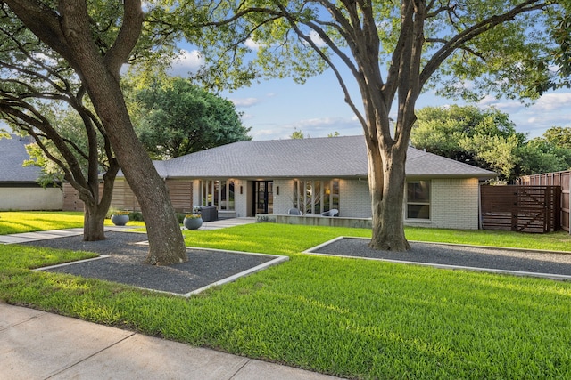 7339 Meadow Oaks Dr, Dallas, TX 75230 - single story home with brick siding, roof with shingles, and covered porch