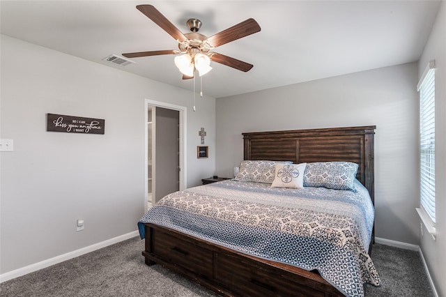702 Stampede Ln, Princeton, TX 75407 - carpeted bedroom featuring baseboards and ceiling fan