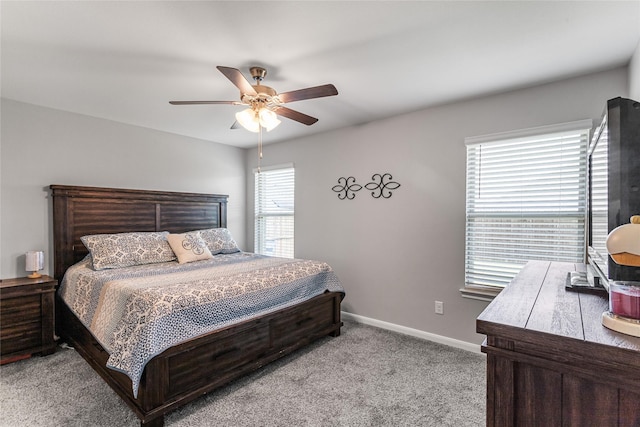 702 Stampede Ln, Princeton, TX 75407 - bedroom featuring light carpet and a ceiling fan