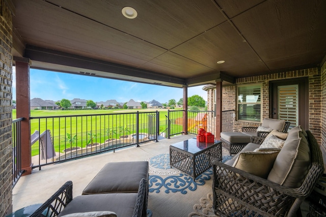 2223 Galloway Blvd, Trophy Club, TX 76262 - view of patio / terrace featuring an outdoor hangout area and a residential view