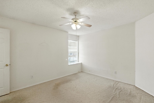 5004 Lodgepole Ln, Fort Worth, TX 76137 - spare room with a ceiling fan, carpet floors, and a textured ceiling