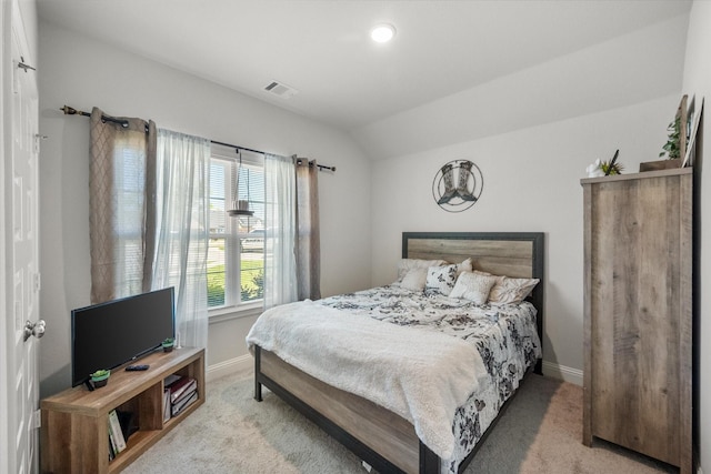 101 Paytons Way, Corsicana, TX 75110 - bedroom featuring carpet and vaulted ceiling