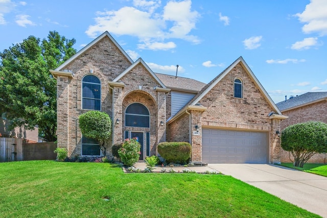 104 Northfield Cir, Hickory Creek, TX 75065 - traditional-style home with brick siding and concrete driveway