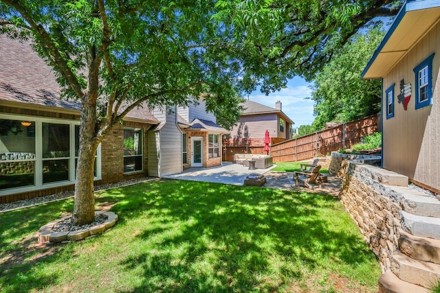 104 Northfield Cir, Hickory Creek, TX 75065 - view of yard with a patio area