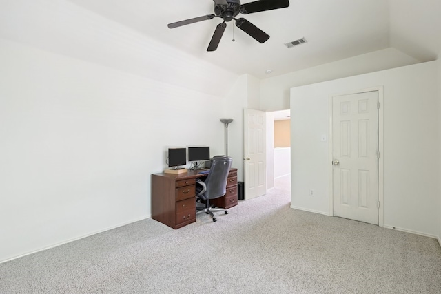 104 Northfield Cir, Hickory Creek, TX 75065 - office area with carpet floors and ceiling fan