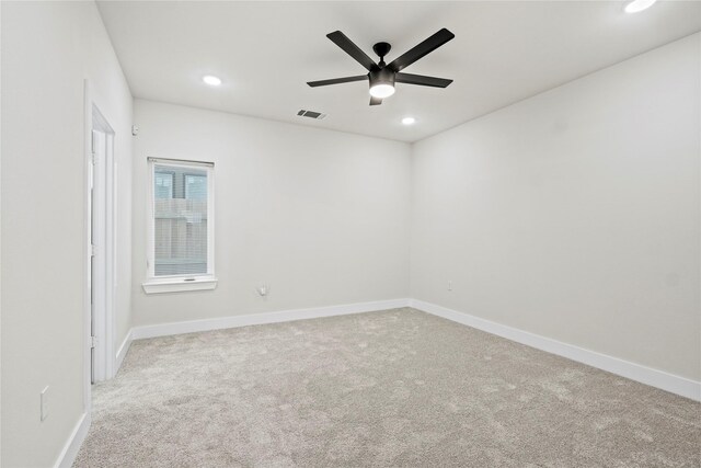 5115 Hohen Ave, Dallas, TX 75215 - empty room featuring carpet floors, recessed lighting, and a ceiling fan