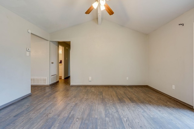 7212 Edinburg Dr, North Richland Hills, TX 76182 - spare room featuring a ceiling fan and wood finished floors