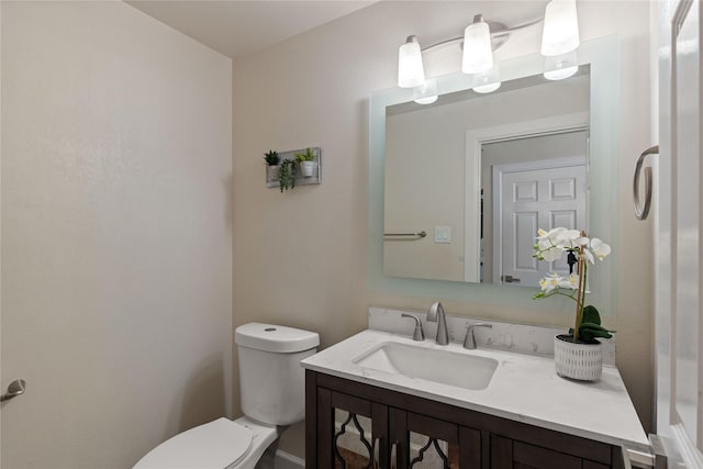 2124 Sandell Dr, Grapevine, TX 76051 - half bathroom with toilet and vanity