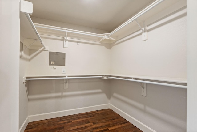 2124 Sandell Dr, Grapevine, TX 76051 - spacious closet with dark wood finished floors