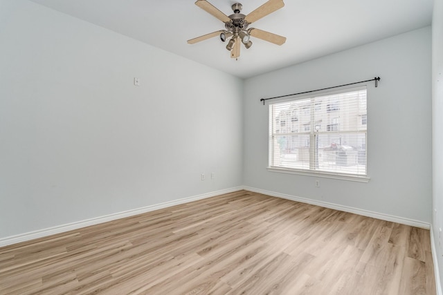 3102 Kings Rd Unit 2104, Dallas, TX 75219 - empty room with light wood-type flooring and ceiling fan
