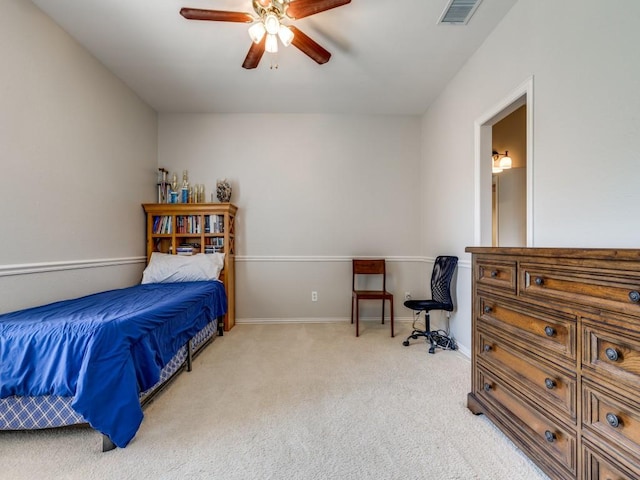 5909 Fossil Ridge Dr, Plano, TX 75093 - bedroom with carpet floors and a ceiling fan