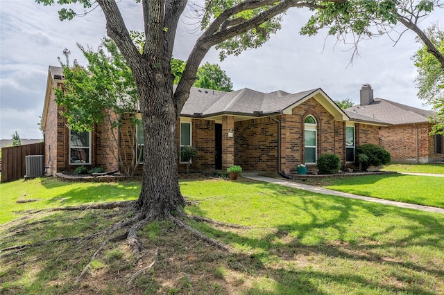 4324 Thames Ct, Flower Mound, TX 75028 - ranch-style house with brick siding and a chimney